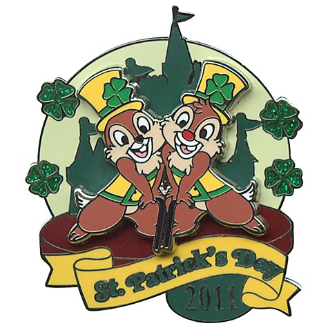 2011 St. Patrick's Day Chip an' Dale Pin