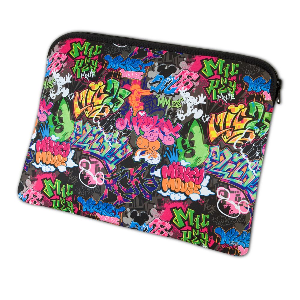 Reversible Street Art Mickey Mouse Laptop Sleeve -- 13''