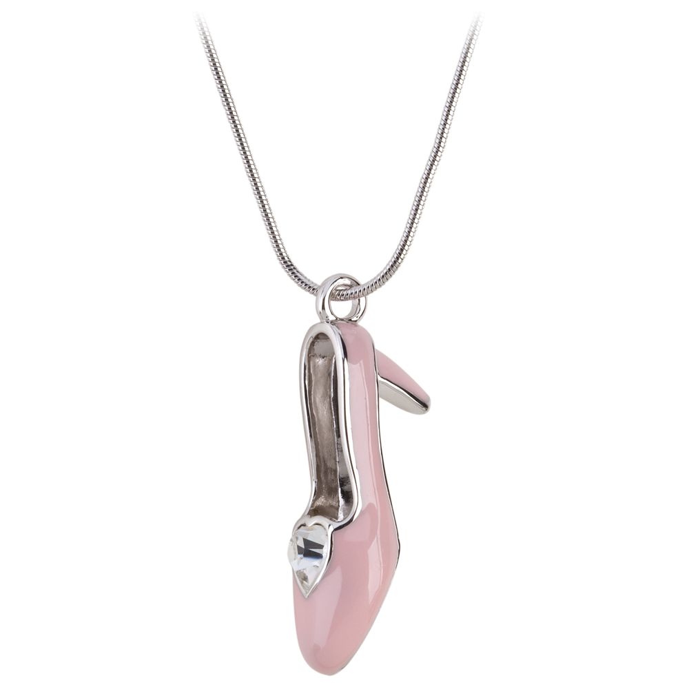 Pink Slipper Cinderella Necklace by Arribas