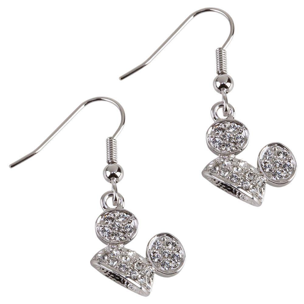 Swarovski Crystal Ear Hat Mickey Mouse Earrings by Arribas
