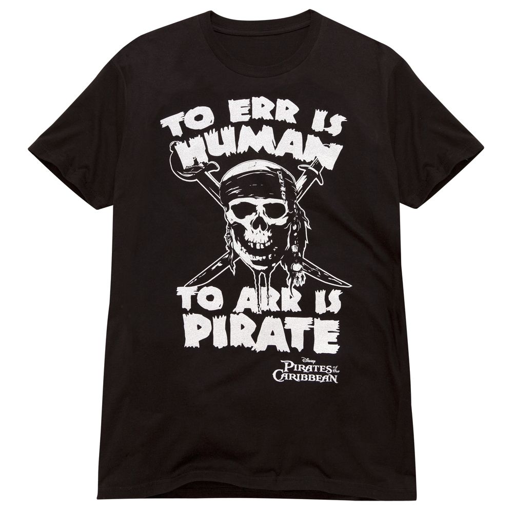 To Err Is Human...'' Pirates of the Caribbean Tee for Adults