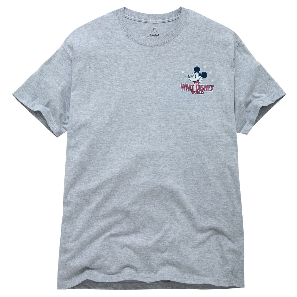 Gray Heritage Walt Disney World Mickey Mouse Tee for Men
