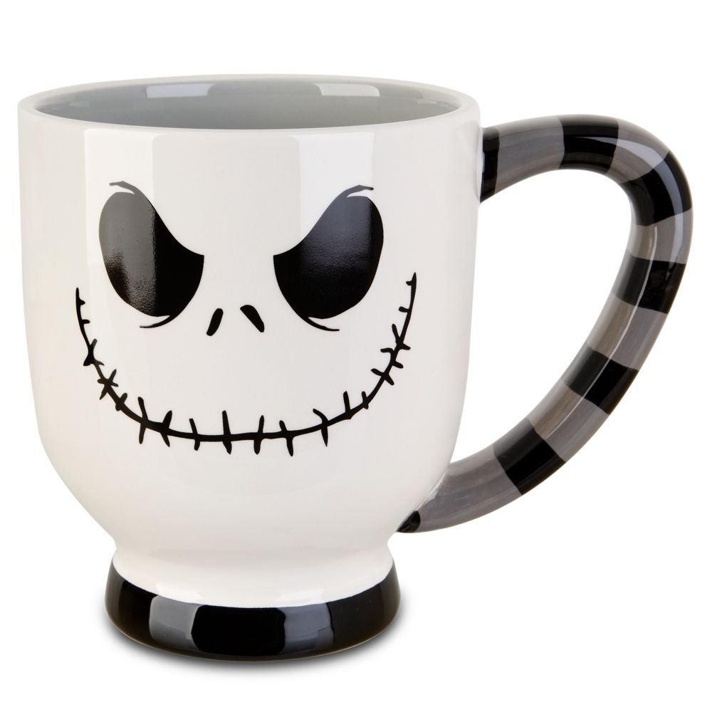 Products>Home & Decor>Kitchen & Dinnerware>Drinkware> - Striped Jack Skellington Mug: Sizes 