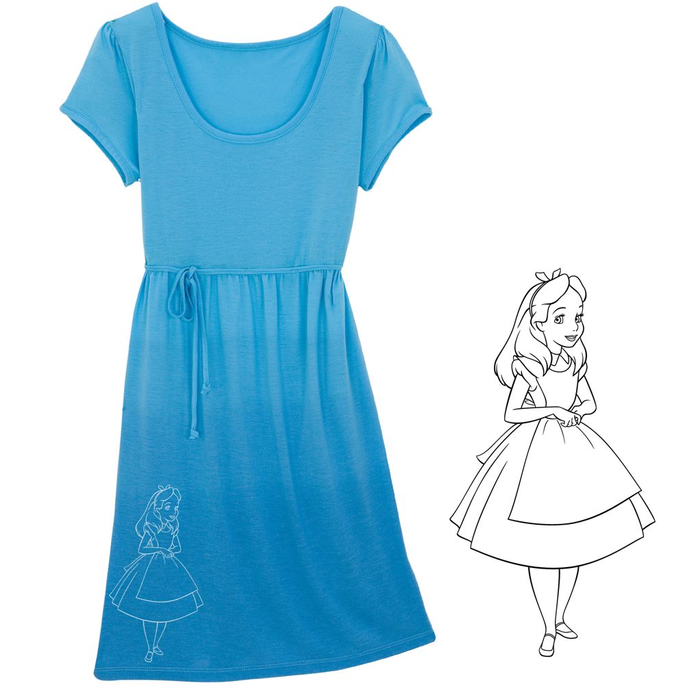 Ladies Blue Alice Dress
