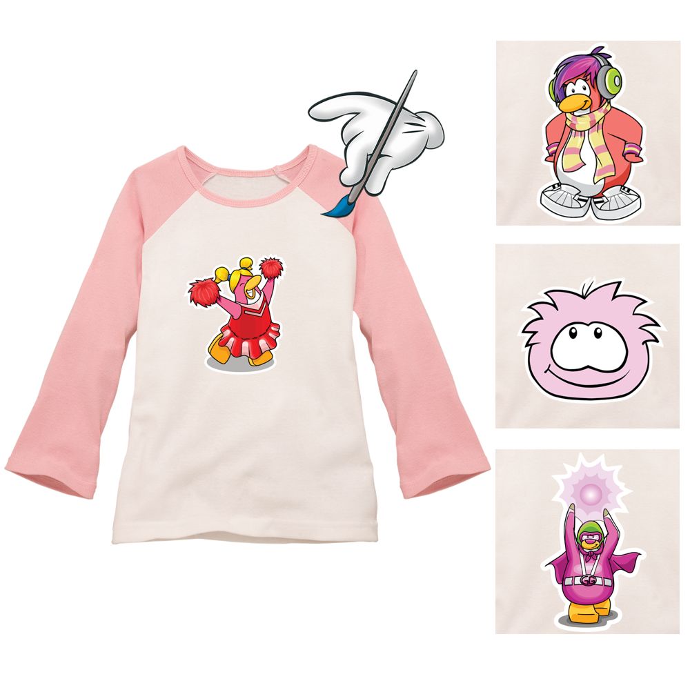 Create-Your-Own Raglan Club Penguin Tee