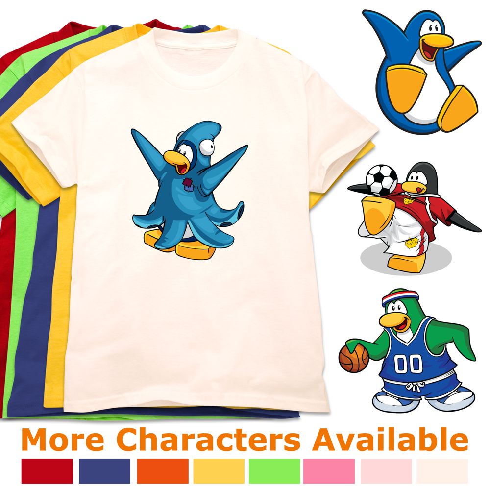 Create-Your-Own Club Penguin Tee for Kids