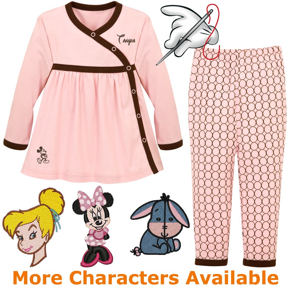 Create-Your-Own Kimono Dress Set for Infant Girls -- 2-Pc.