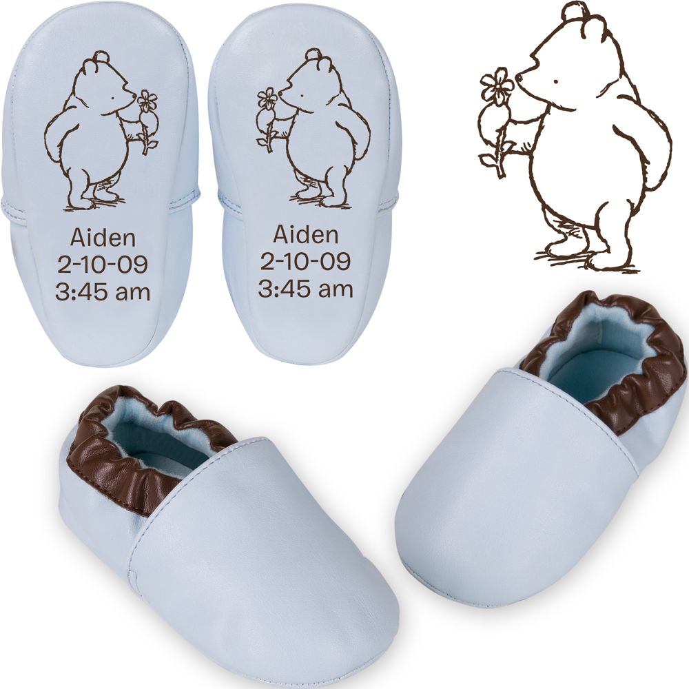 Personalized Winnie the Pooh Shoes for Infant Boys