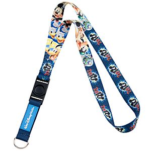 2010 Walt Disney World Resort Mickey Mouse and Friends Lanyard