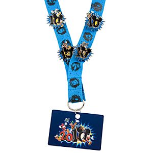 2010 Mickey Mouse and Friends Pin Trading Starter Set - 4 Pins and Lanyard