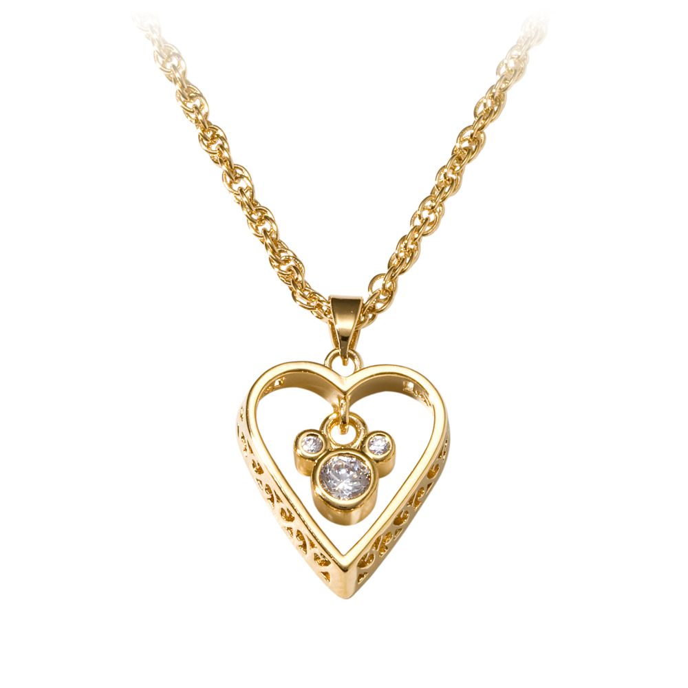 Filigree Heart Mickey Mouse Necklace