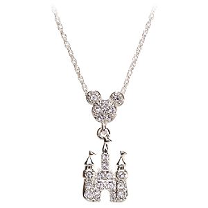 Crystal Castle Mickey Mouse Necklace