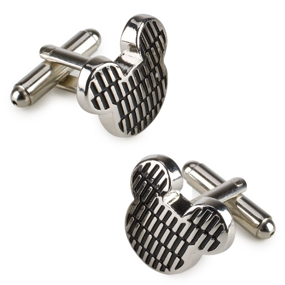 Textured Mickey Mouse Icon Cufflinks