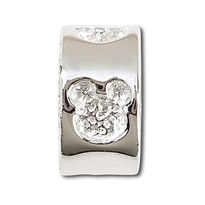 Sterling Silver Engraved Mickey Mouse Icon Chamilia Charm