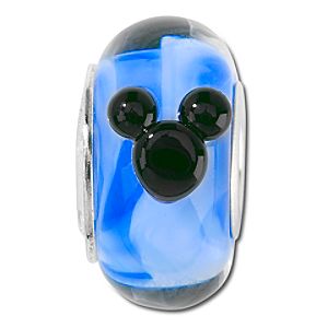 Blue Murano Glass Mickey Mouse Charm