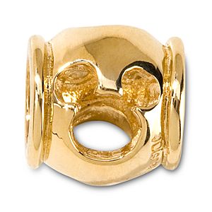 Gold Mickey Mouse Icon Cut Out Chamilia Charm