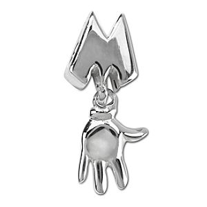Sterling Silver Mickey Mouse Hand Chamilia Charm