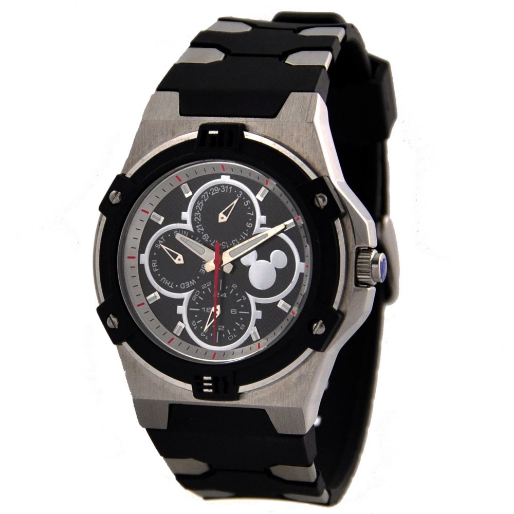 Silicone Mickey Mouse Chronograph Watch for Men