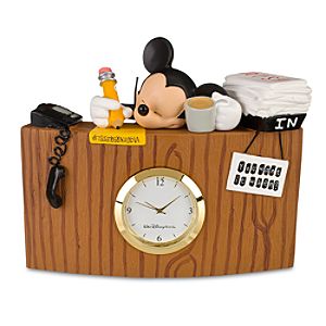 Sleeping Mickey Mouse Desk Clock