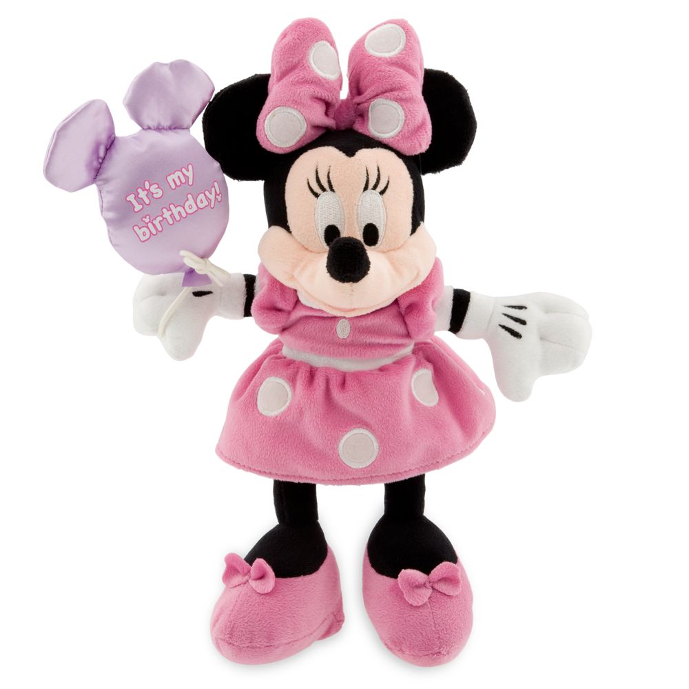 Musical Happy Birthday Minnie Mouse Bean Bag Plush -- 9''