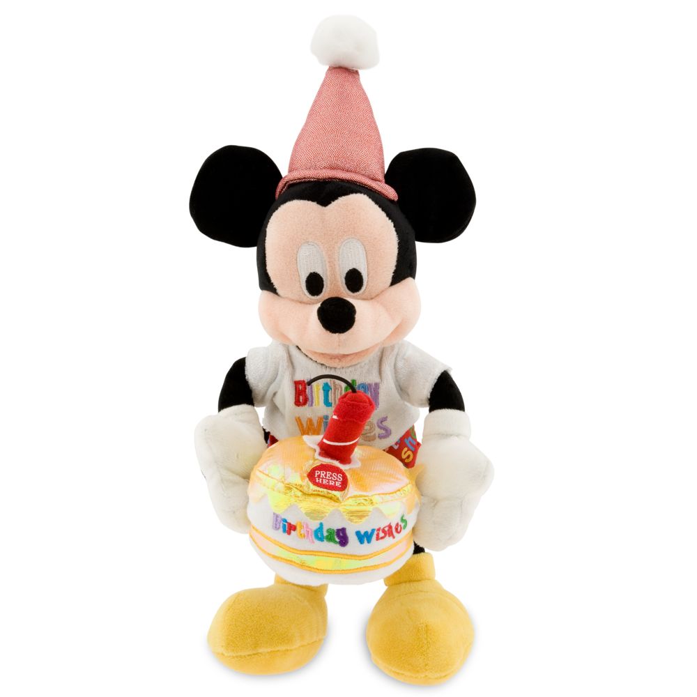 Musical Happy Birthday Mickey Mouse Bean Bag Plush -- 9''