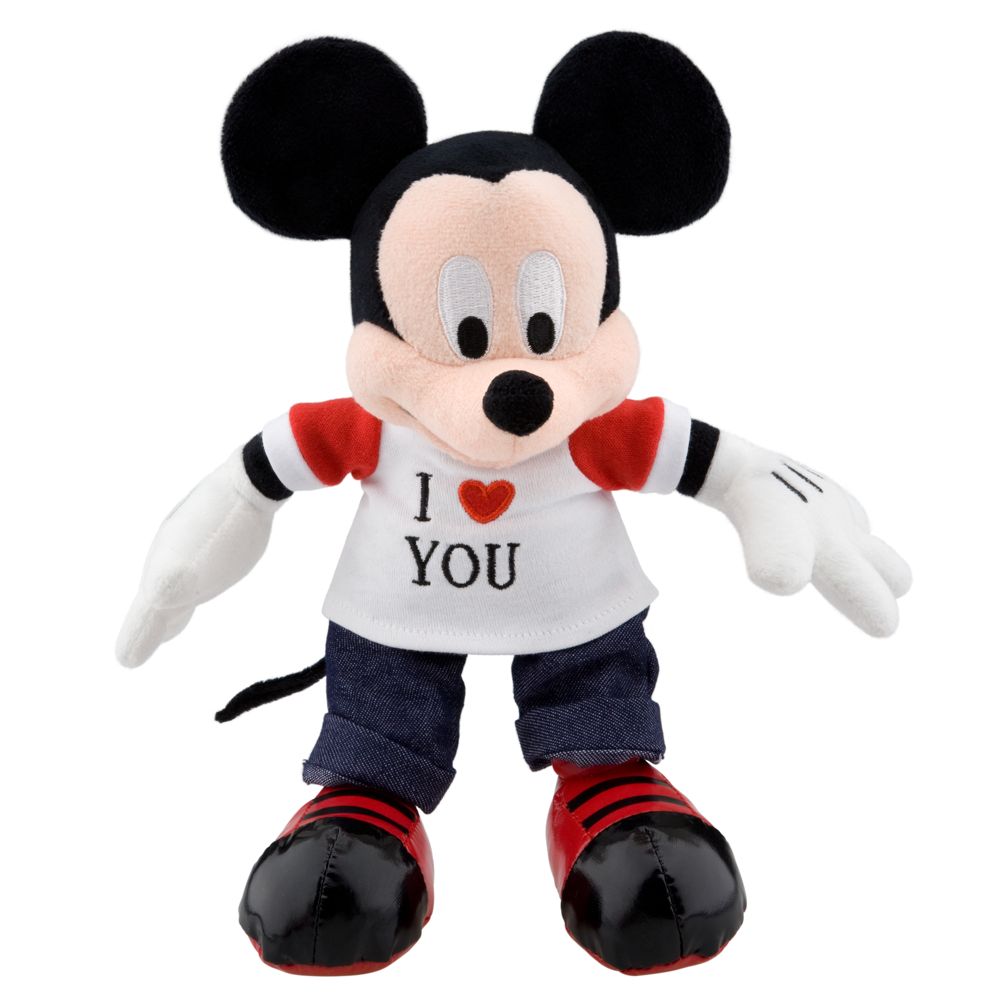Mickey Mouse I ''Heart'' You Plush -- 9''