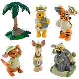 Pooh and Friends On Safari Figurine Play Set -- 6-Pc.