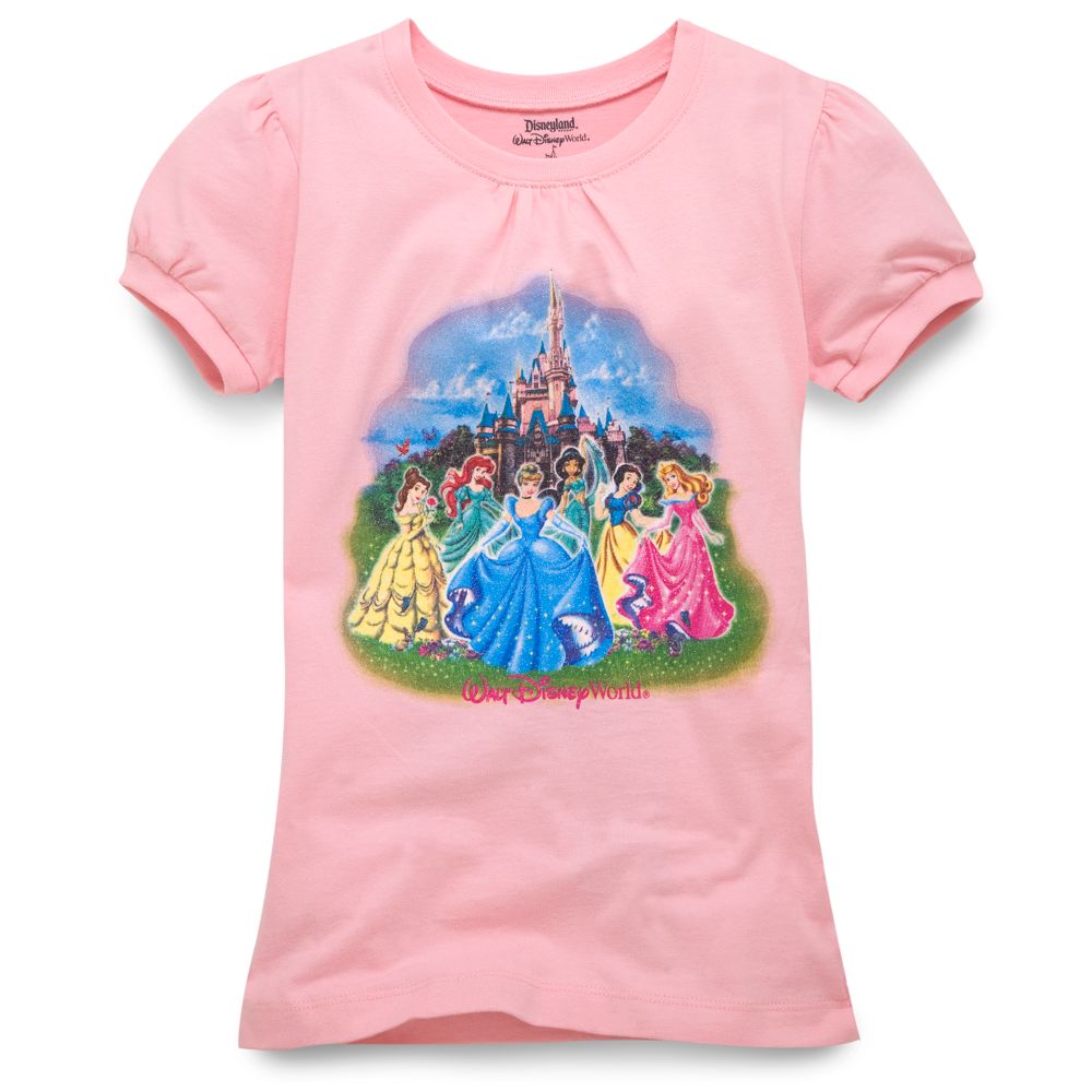 Puff Sleeve Walt Disney World Resort Disney Princess Tee for Girls