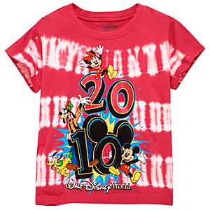 2010 Tie Dye Walt Disney World Resort Tee for Kids