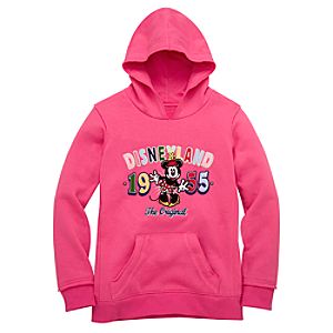 Disneyland Resort Minnie Mouse Hooded Fleece Sweatshirt for Girls