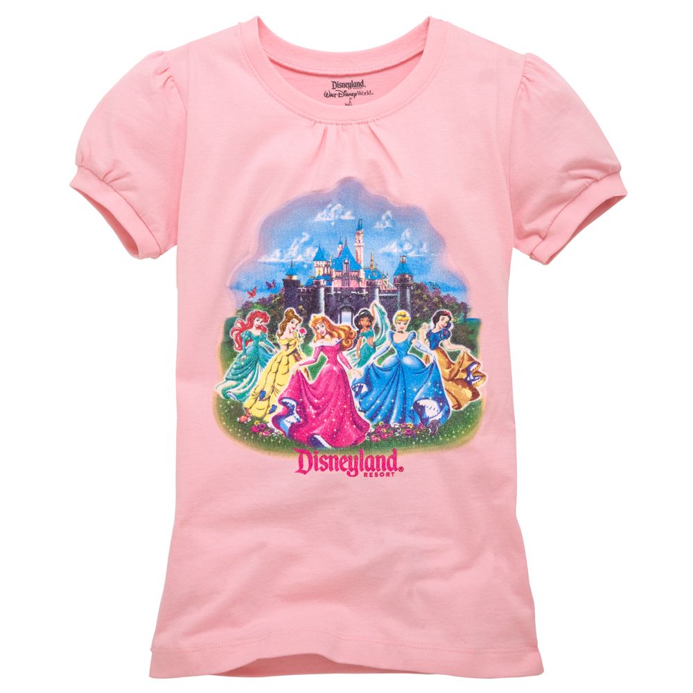 Puff Sleeve Disneyland&reg; Resort Disney Princess Tee for Girls
