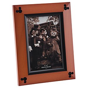 Beveled Cherry Wood Mickey Mouse Photo Frame - 4 x 6