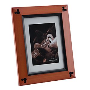 Beveled Cherry Wood Mickey Mouse Photo Frame - 5 x 7