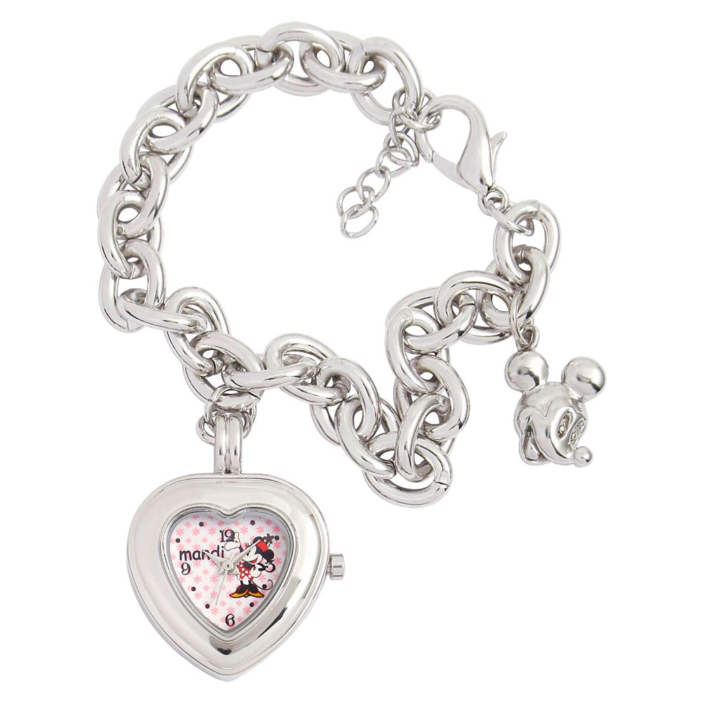 Create-Your-Own Heart Charm Bracelet Watch for Women