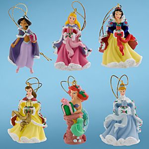 Mini Disney Princess Holiday Ornaments -- 6-Pc.
