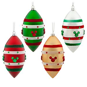 Shatterproof Mickey Mouse Ornament Set -- 4-Pc.