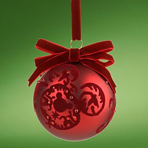 Victorian Mickey Mouse Holiday Ball Ornament