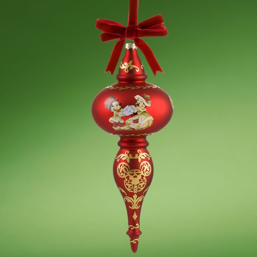 Victorian Mickey Mouse Finial Holiday Ornament