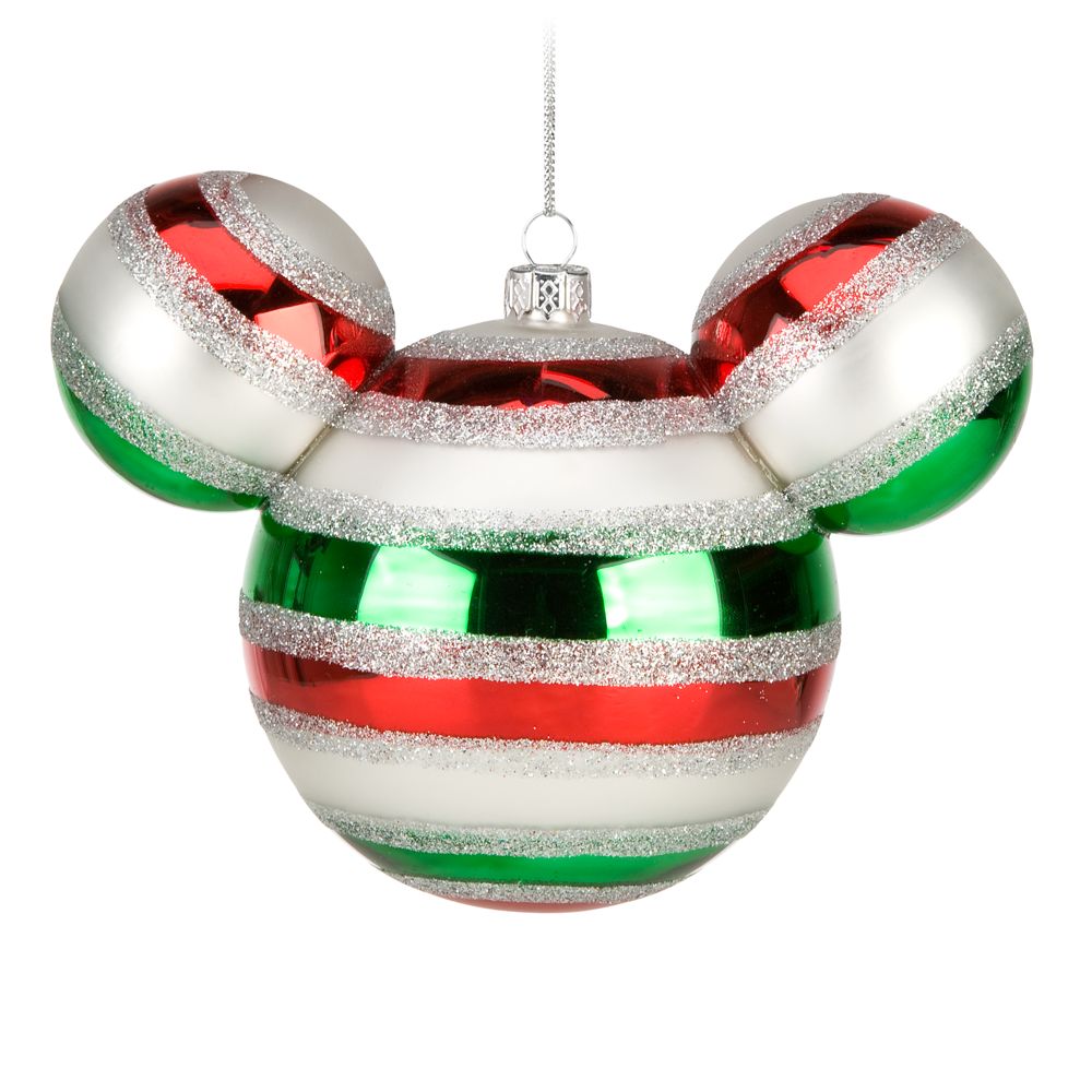 Striped Mickey Mouse Ornament