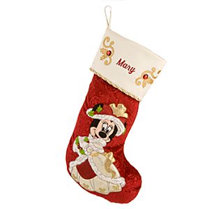 Victorian Minnie Mouse Holiday Stocking