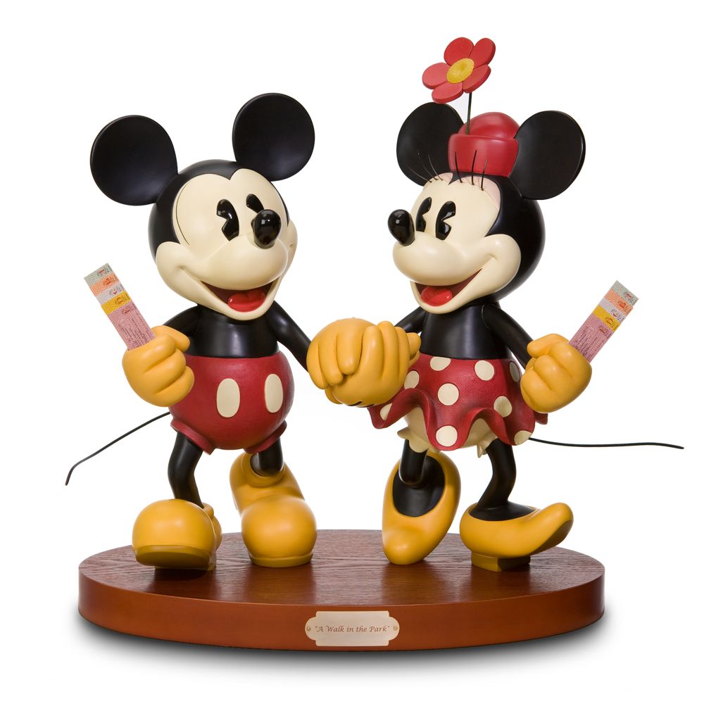 ''A Walk in the Park'' Minnie and Mickey Mouse Big Figure