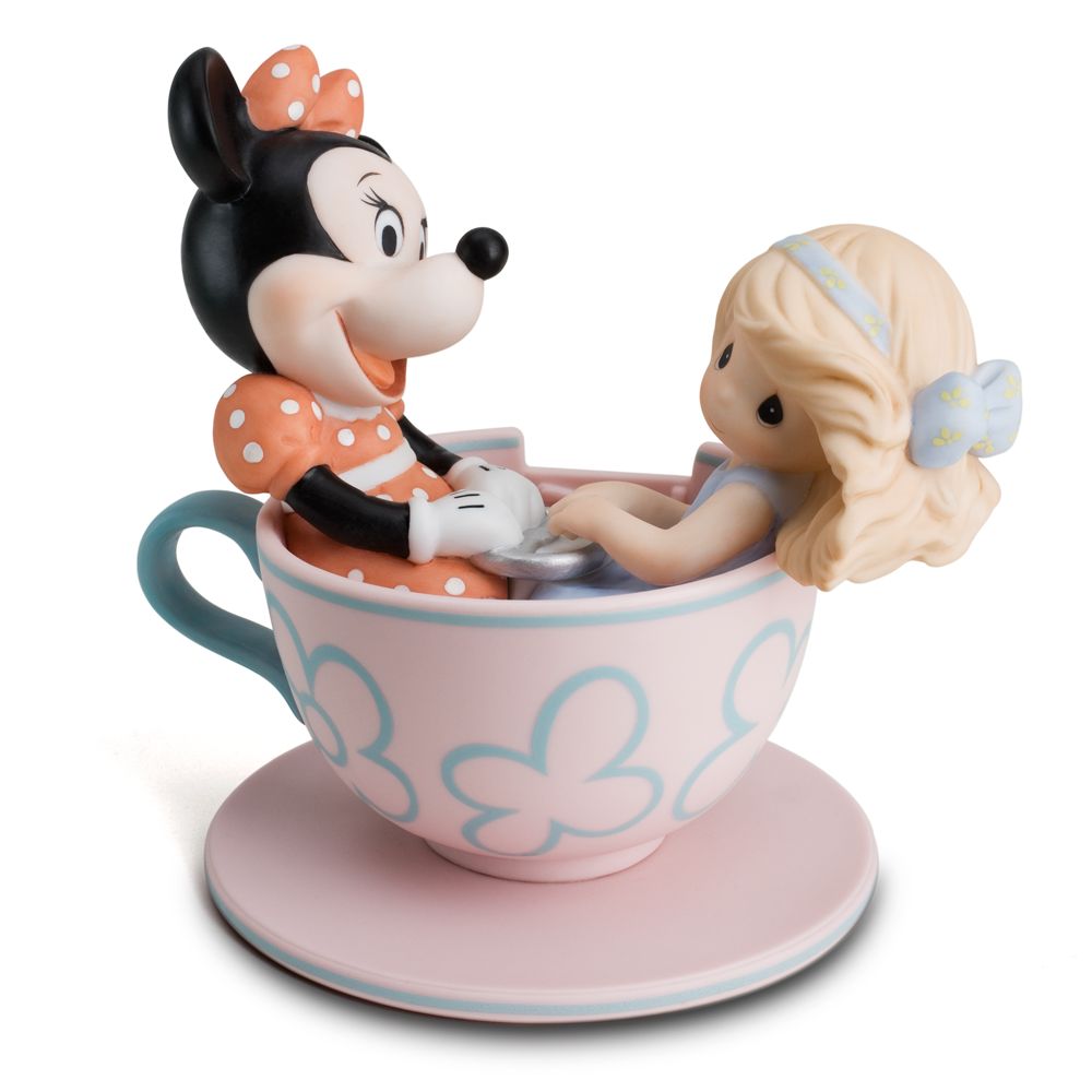 ''You Are My Cup of Tea'' Disney Girl and Minnie Mouse Figurine by Precious Moments