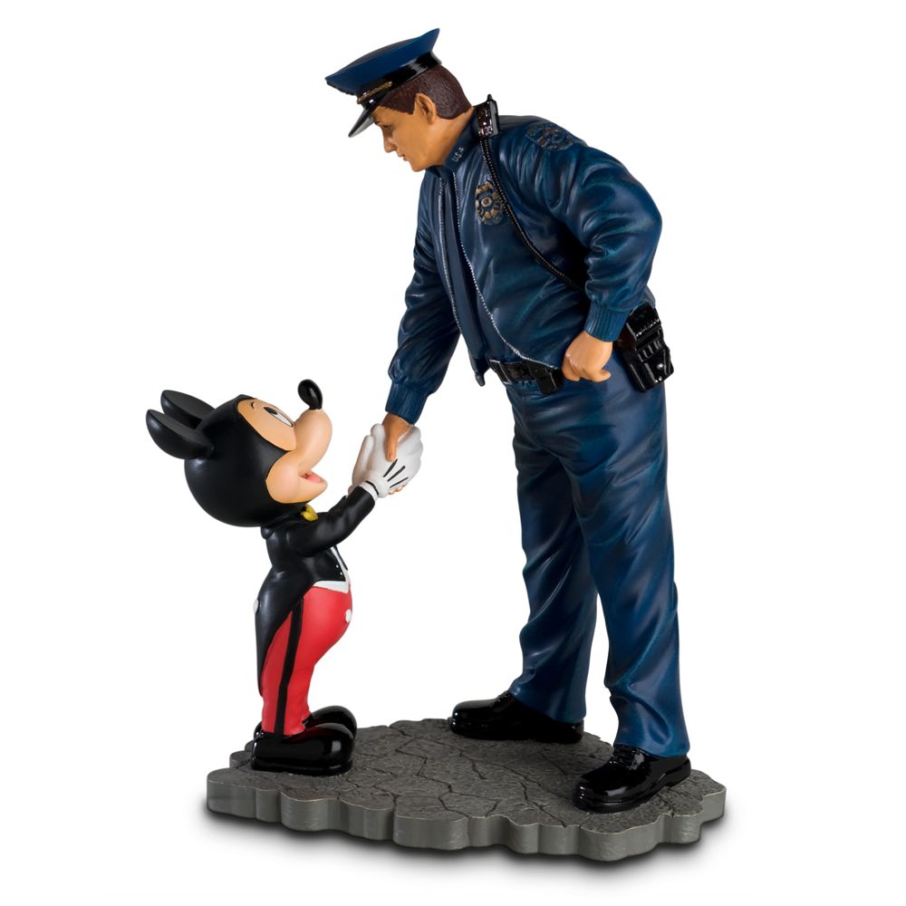 Policeman and Mickey Mouse Figurine