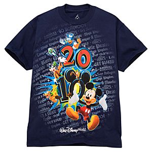 2010 Walt Disney World Resort Tour Tee for Kids -- Navy