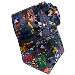 Comic Silk Mickey Mouse Tie