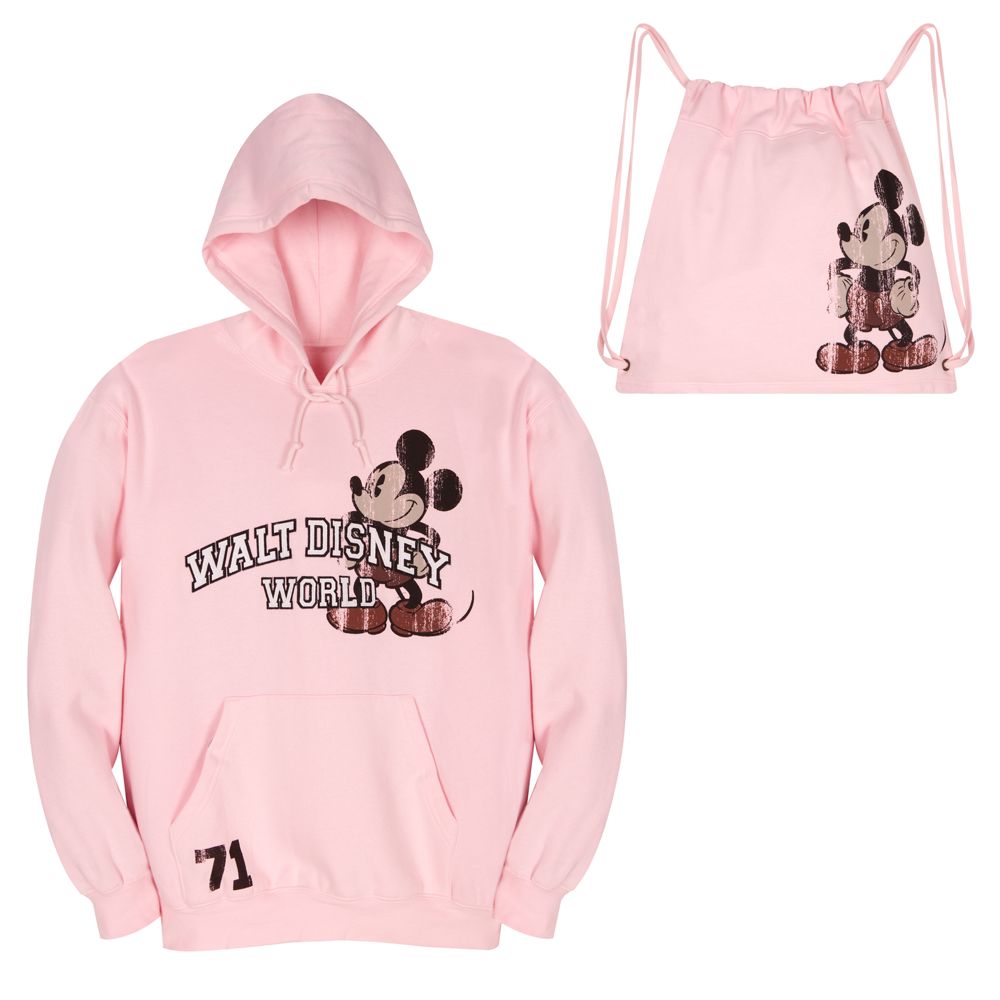 Sweatshirt Fleece Pouch Pocket Mickey Mouse Backpack