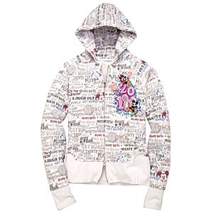 2010 Walt Disney World Resort Hoodie Sweatshirt Jacket for Women -- White