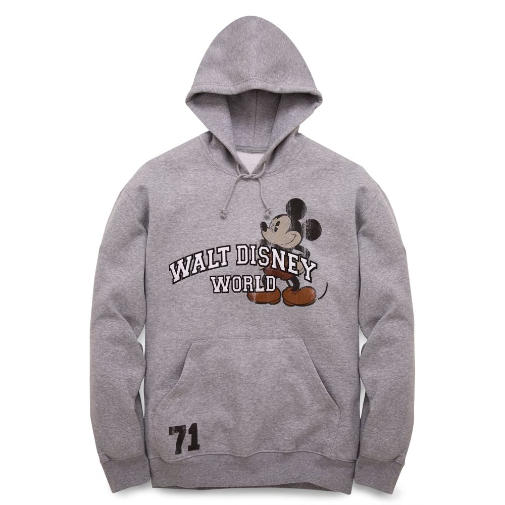 Walt Disney World Resort Mickey Mouse Hoodie in a Bag for Men -- Gray