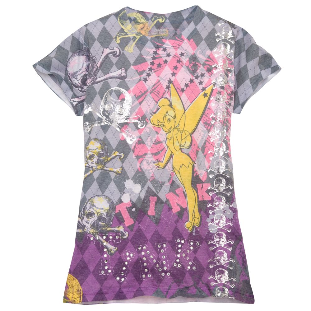 Rhinestone Argyle Tinker Bell Tee for Women