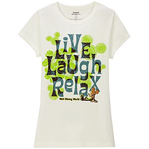 Live Laugh Relax Mickey Mouse Tee for Women